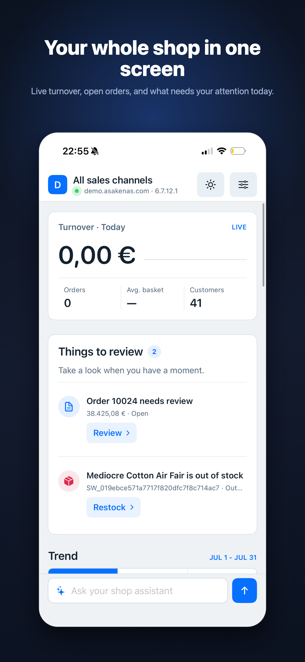 Shopware Admin App screenshot 4