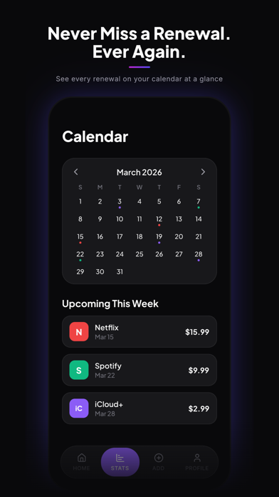 Subscription Tracker: Burn screenshot 2