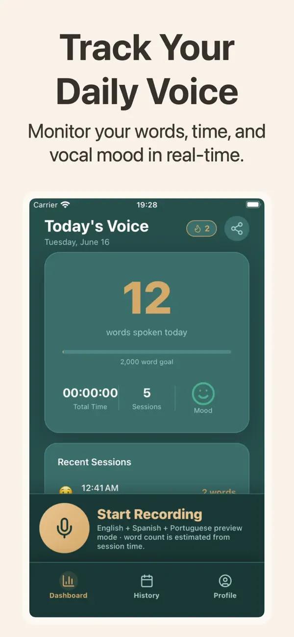 Screenshot #1 pour ZerZer: Private Word Counter