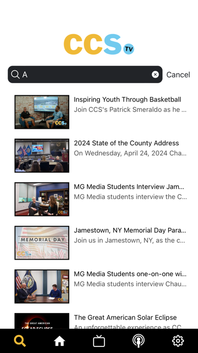 CCS-TV Screenshot