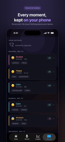 Moodly – Mood Journal & Diary iPhone screenshot
