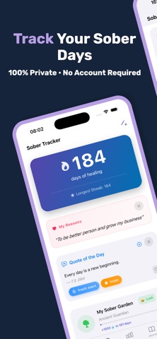 Sober Tracker: Quit Drinking Screenshot 1 of 8