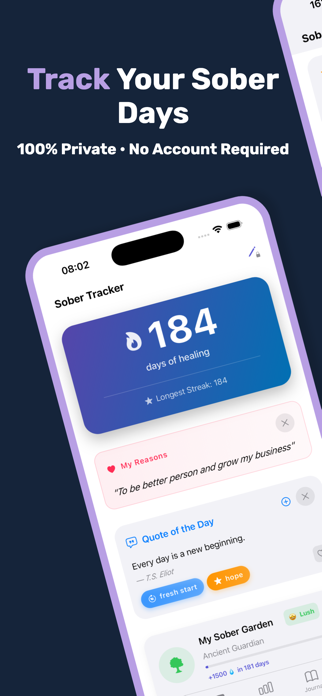 Sober Tracker: Quit Drinking Screenshot 1 of 8