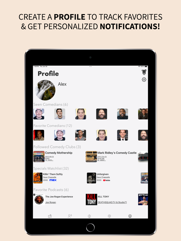 Jester: Stand-Up Comedy iPad screenshot 9 - Entertainment app