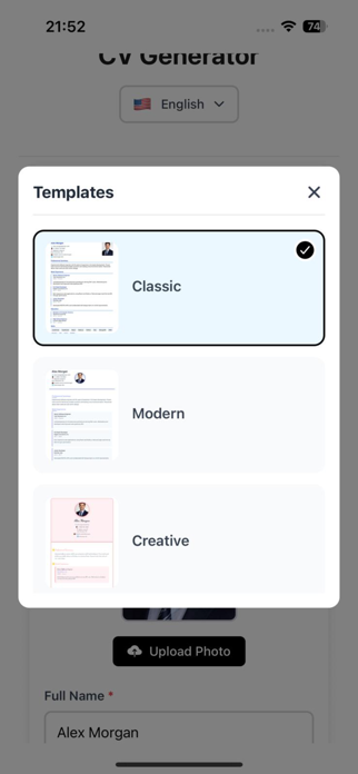 DGen-SmartCV Screenshot 2 of 9