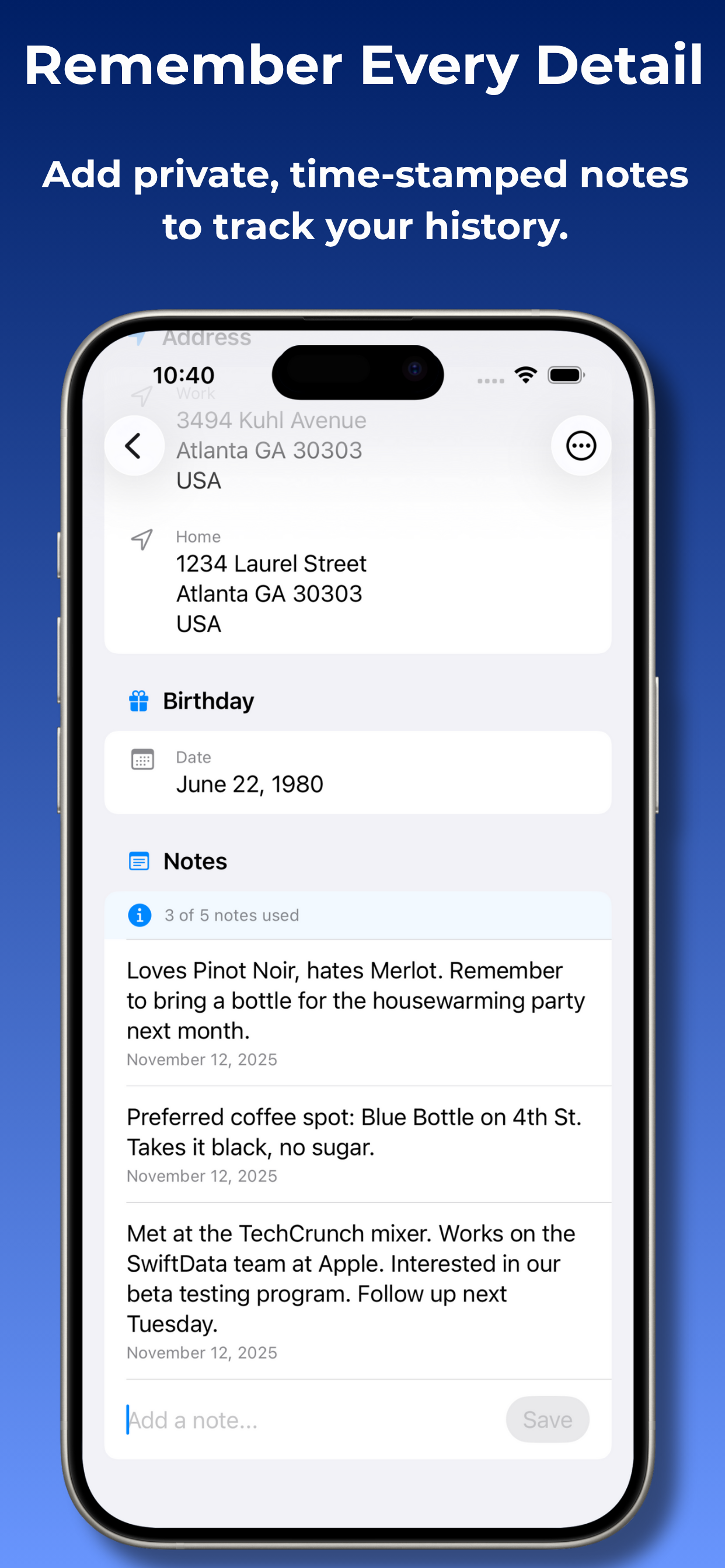 RoloGraph: Contact Manager screenshot 7