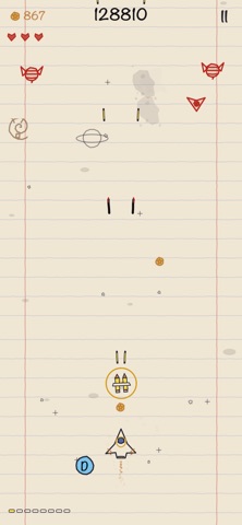 Retro Paper Space Shooter Screenshot 2 of 7