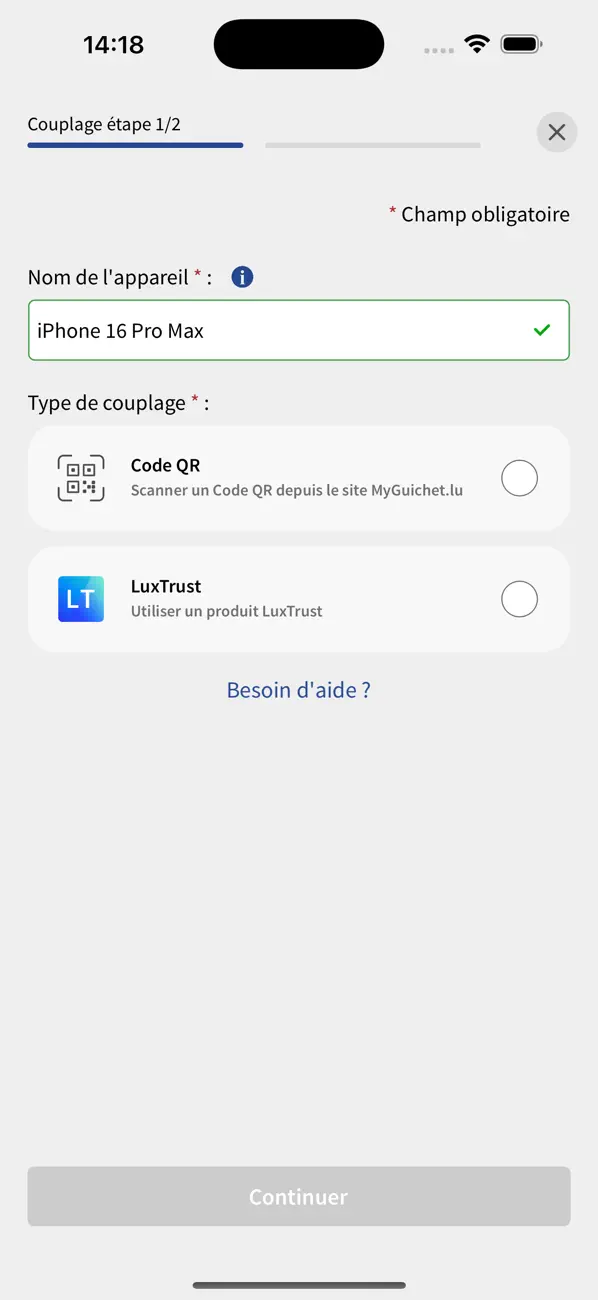 Screenshot #2 pour MyGuichet.lu