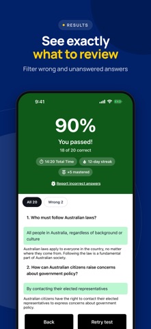 Australia Citizenship Tests Screenshot 4 of 8