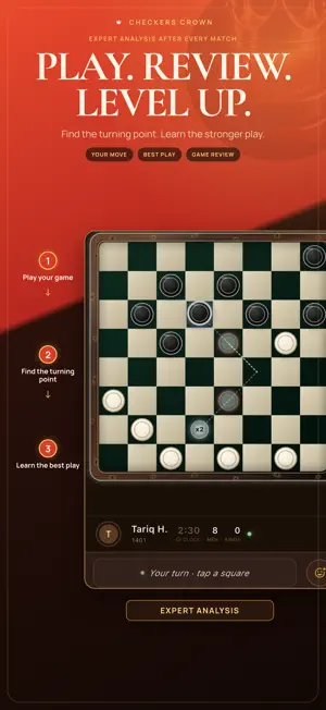 Checkers Crown Draughts live screenshot 1