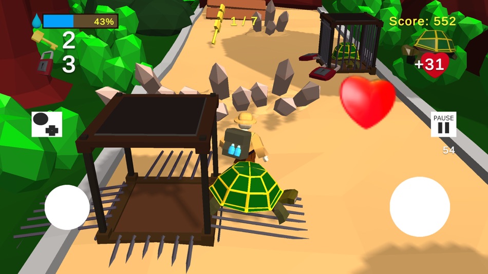 #5. Obeebok Lux: 3D Platformer Run (iOS) 由: Katarzyna Rog