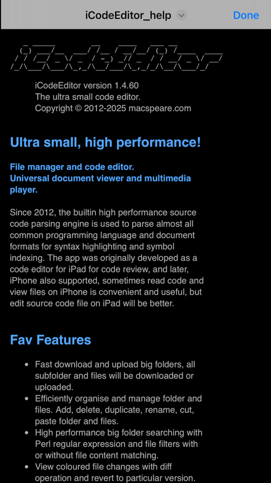 #1. iCodeEditor (iOS) โดย: 斌 虞