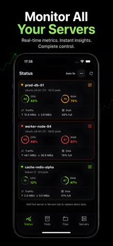 ServerCat Shell - Server Pulse Screenshot 1 of 4