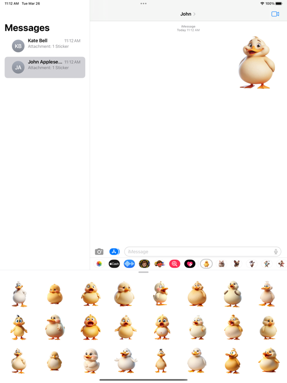 Screenshot #4 pour Fat Duckling Stickers