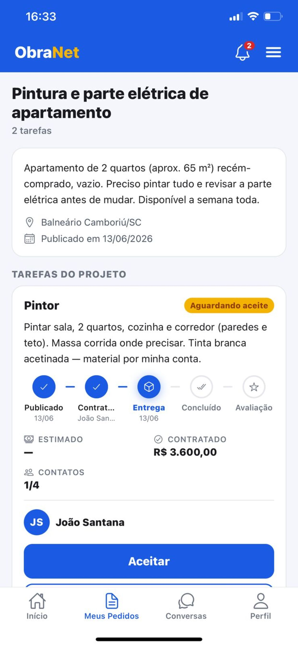 ObraNet: Reformas e Serviços
