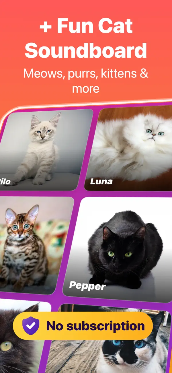 Screenshot #2 pour Sons de Chat & Meow Talk