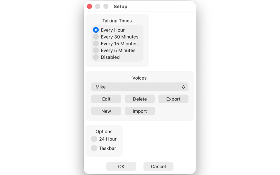 #2. Dobblet Talking Clock (macOS) 来自: Mike Dobbs