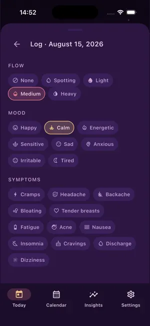Ebb: Adet & Döngü Takibi screenshot 4