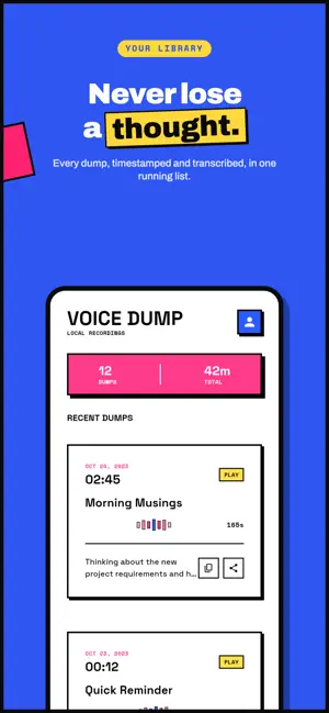 Voice Dump: AI Transcription screenshot 4