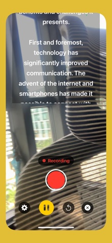 Teleprompter Videos Recorder screenshot