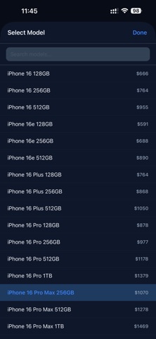 PTA Mobile Tax Calculator iPhone screenshot