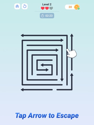 Arrow Out Puzzle iPad screenshot