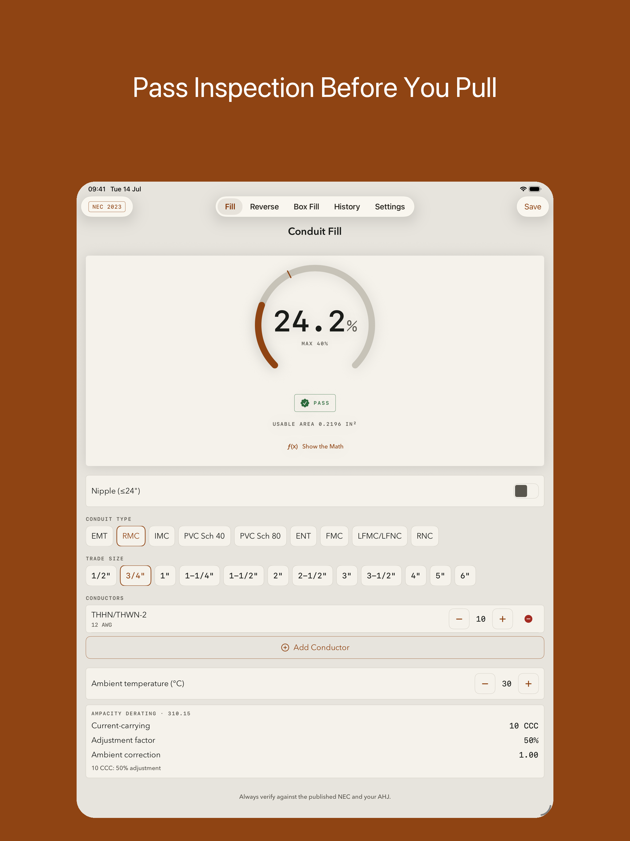 Conduit Fill: NEC Calculator + screenshot 6