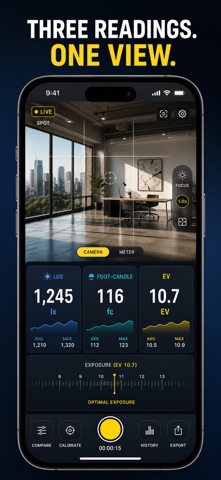 Lux Meter: Light Measurement iPhone screenshot