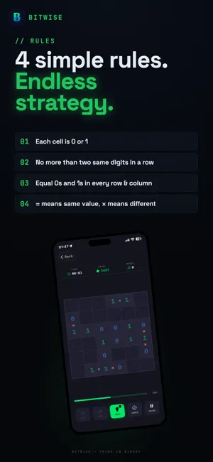 Bitwise: Binary Logic Puzzle screenshot 3