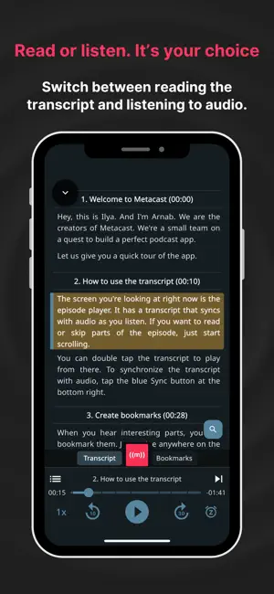 Metacast – podcast app screenshot 2