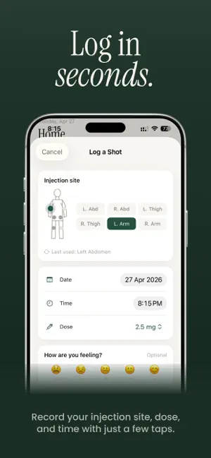 Easy GLP 1 Tracker screenshot 2