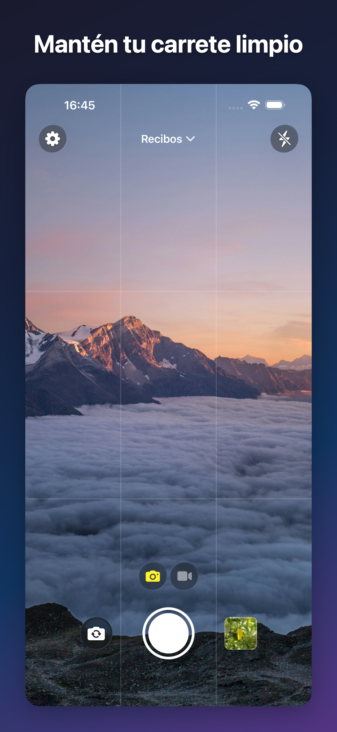 ProjectCam - Photo Folders iOS screenshot 1 showing app interface