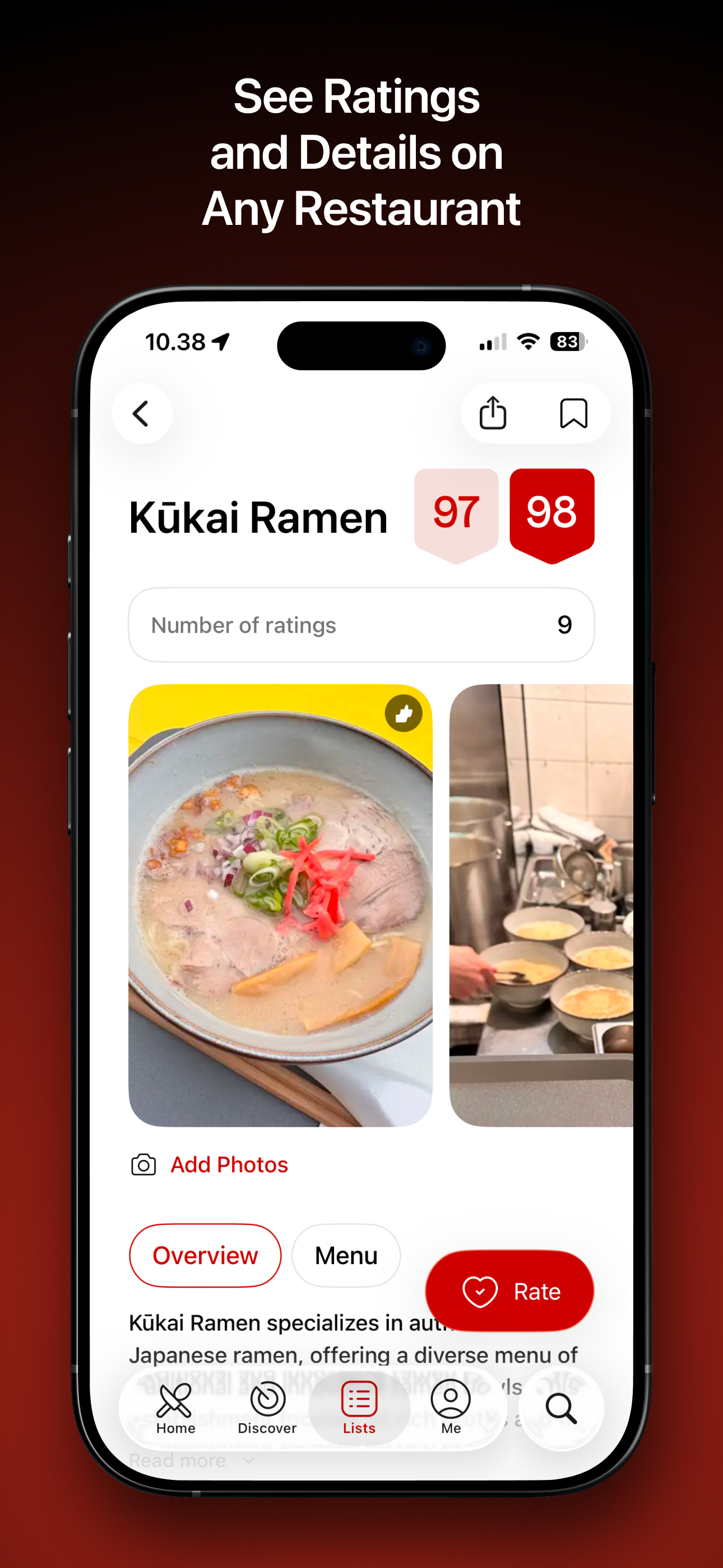 Vota - Restaurant Finder