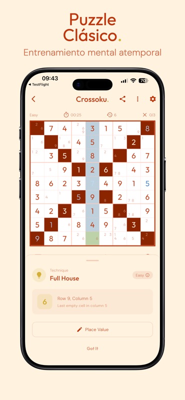 Crossoku. Sudoku X. screenshot 3