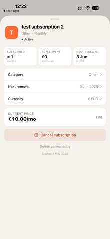 Sub/Due screenshot