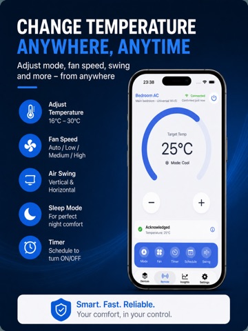 AC Remote Free iPad screenshot