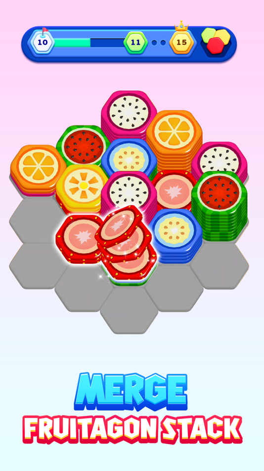 #3. Fruitagon: Stack Sort (iOS) Bởi: ABI GLOBAL LTD.