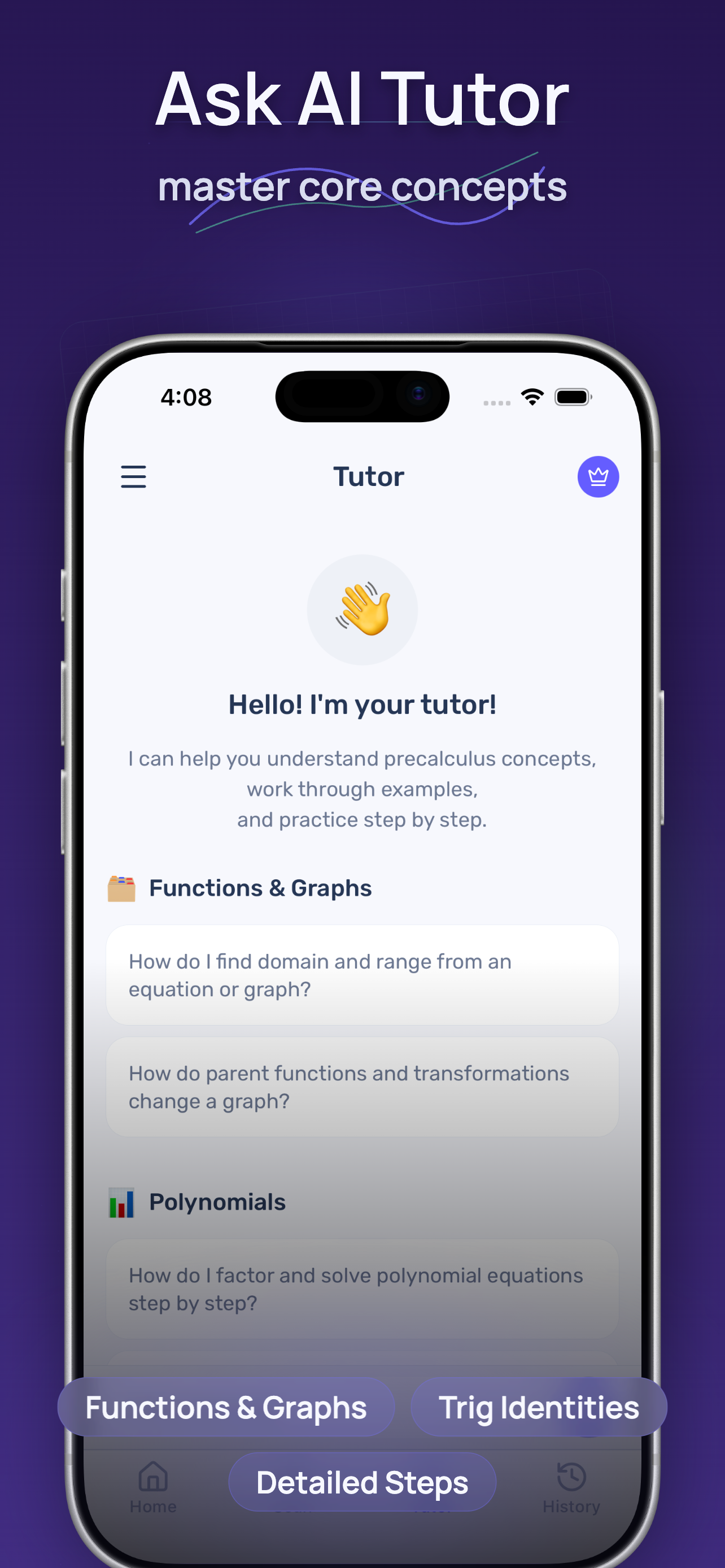 Pre Calculus Solver AI