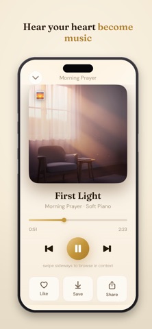 Grace: AI Christian Song Maker iPhone screenshot