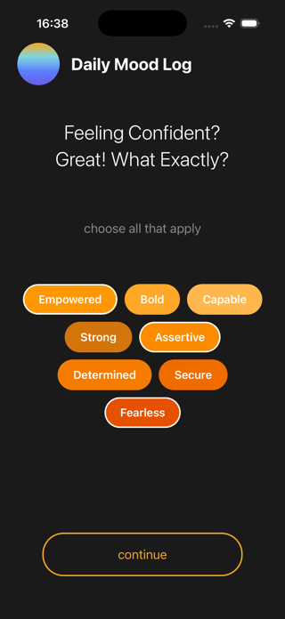 Daily Mood Log Screenshot 3 of 8