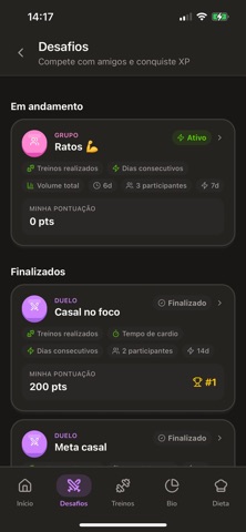 Liftz: Dieta e Treino iPhone screenshot