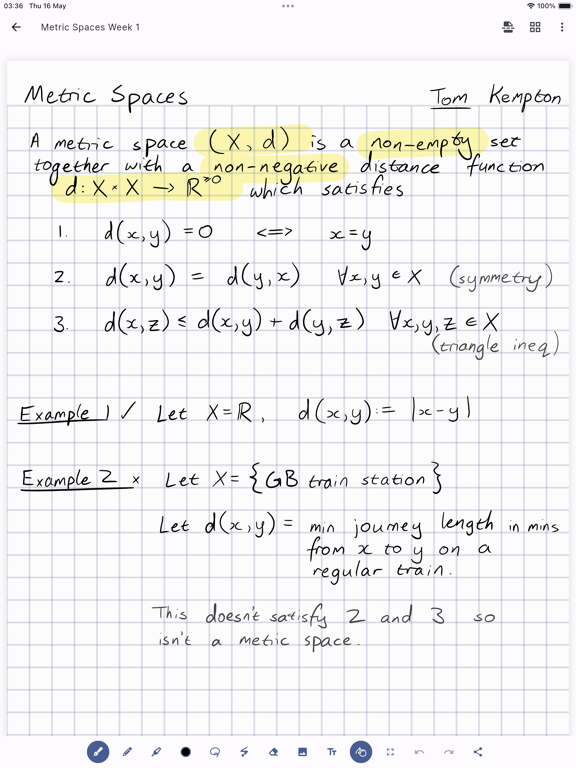 Saber: Handwritten Notes iPad screenshot 2 - Productivity app