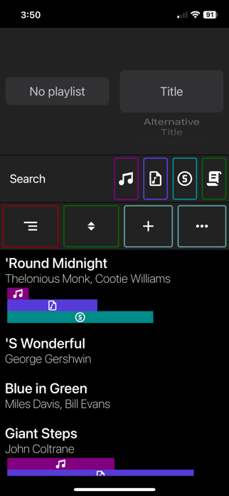 TuneTracker Songbook Screenshot 3 of 3