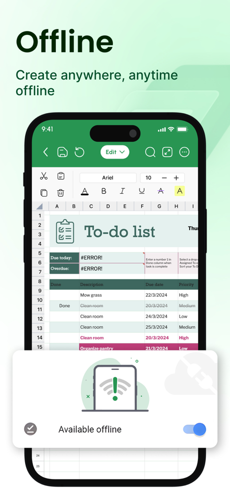 Spreadsheet: Edit XLSX Sheets screenshot 3