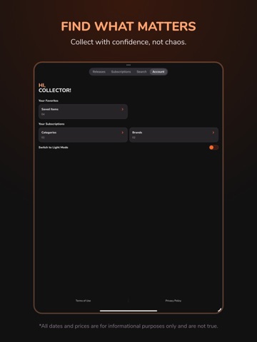 FigRadar Track&Collect Figures iPad screenshot