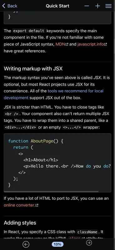 React Handbook screenshot 5 of 5