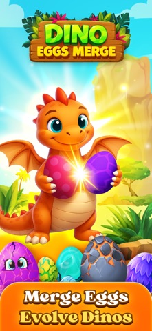 Dino Eggs Merge・Suika & Match iPhone screenshot