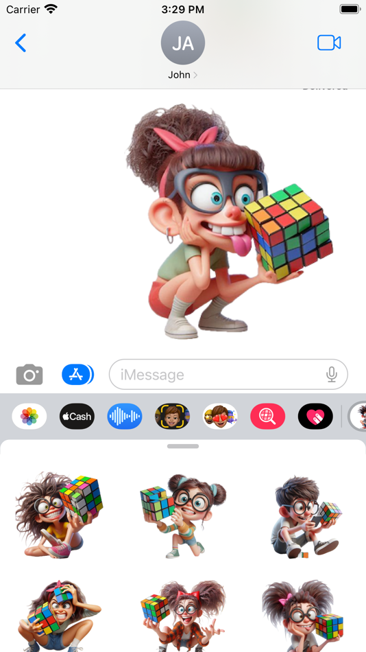 #5. Crazy Cube Stickers (iOS) Podle: Paul Scott
