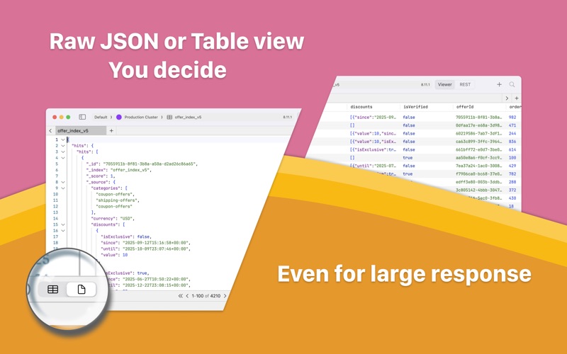 Rubber - GUI for Elasticsearch screenshot