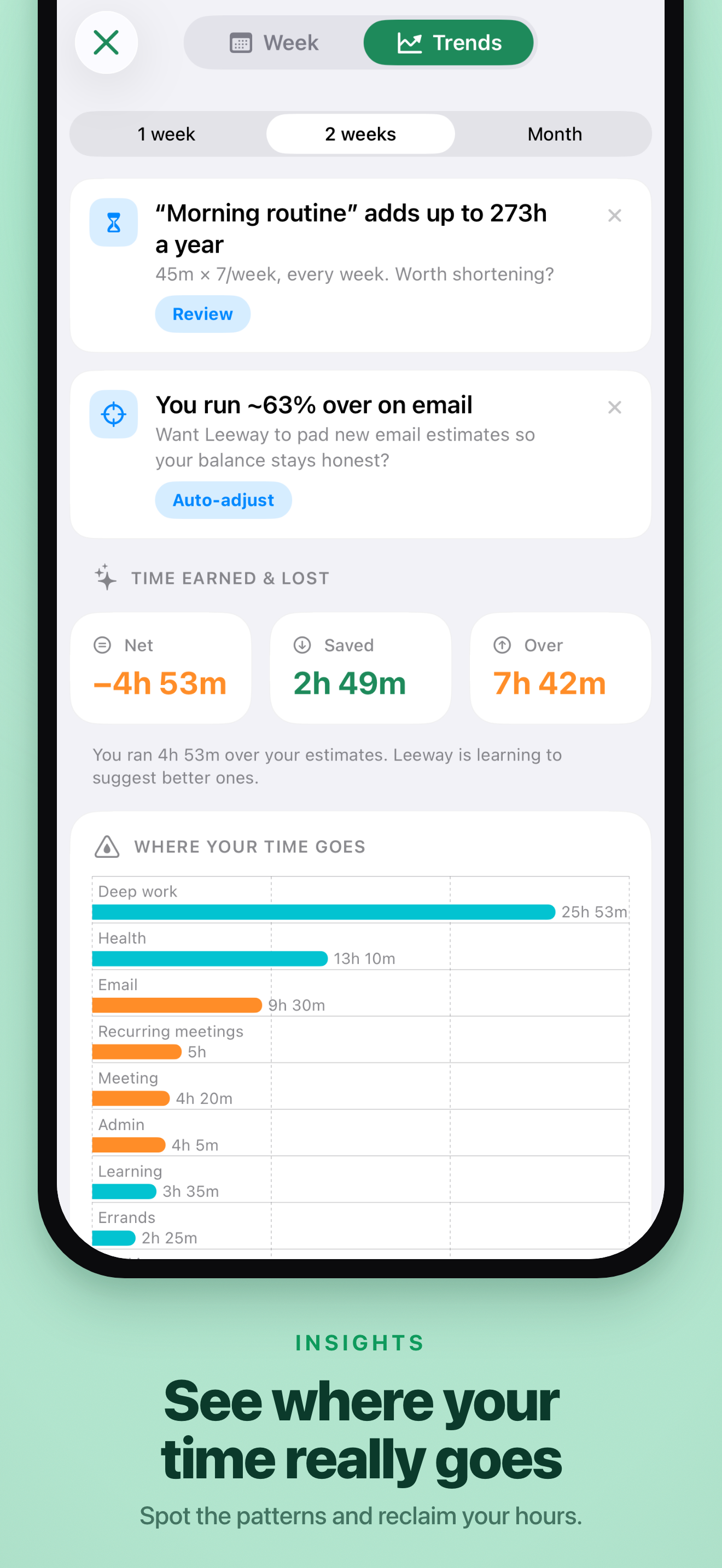 Leeway: Time Budget Planner screenshot 5